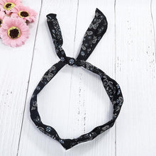 Load image into Gallery viewer, Haimeikang Cute Girl Cross Knot DIY Hair Bands Printing Chiffon Flower Women Turban Headbands Rabbit Ear Hairband Headwear